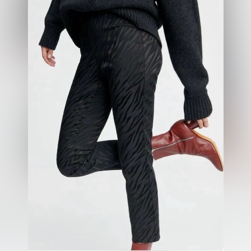 Rag and bone Simone Zebra Print Cropped Pants